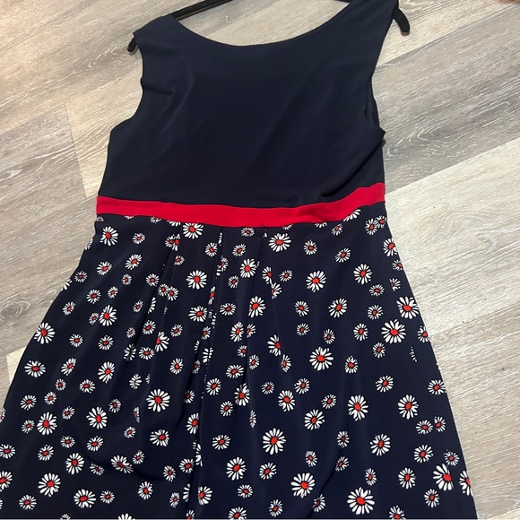 Enfocus Studio Blue and White Sleeveless Sundress - Picture 8 of 10